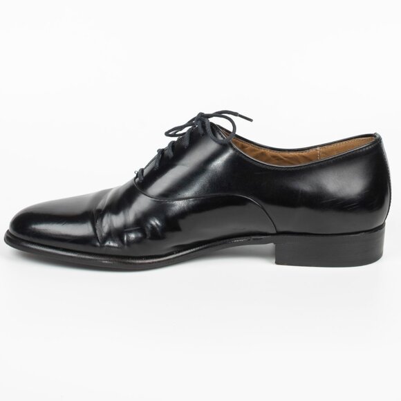 Mario Bruni Italian Men\'s Leather Lace Up Oxfords Shoes Black sz 8.5 main image 7